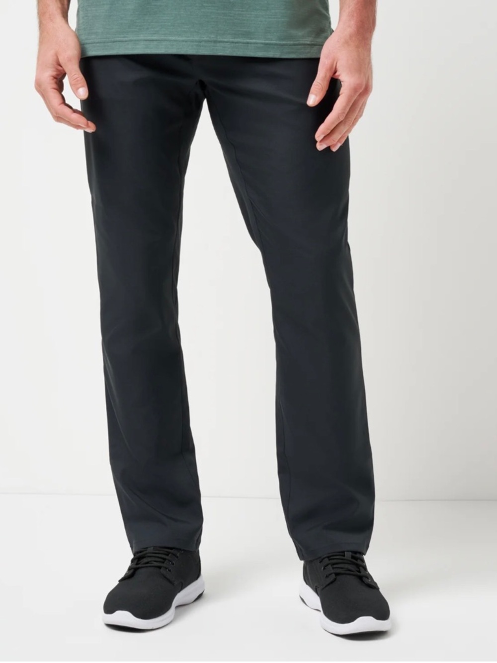 Travis Mathew Men's Black Straight-Leg Pants